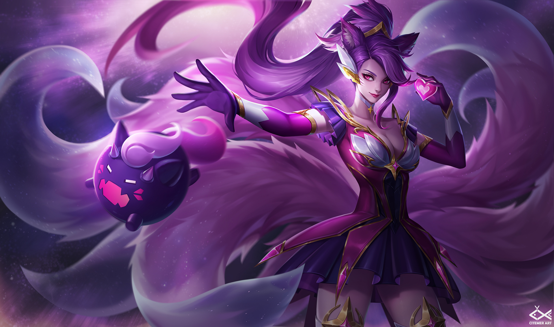 Star Guardian Ahri(Fan skin for LoL)