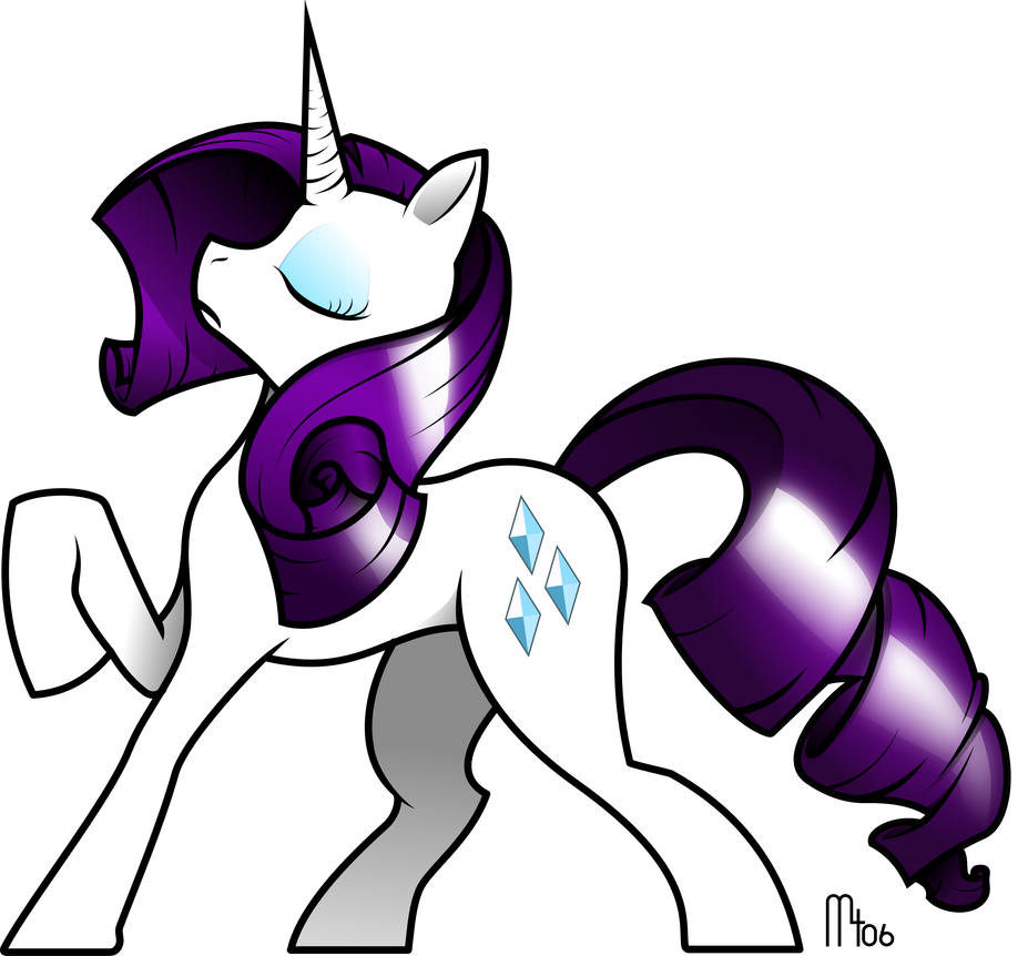 Tall Rarity, Vectorised! by Matt406 on DeviantArt