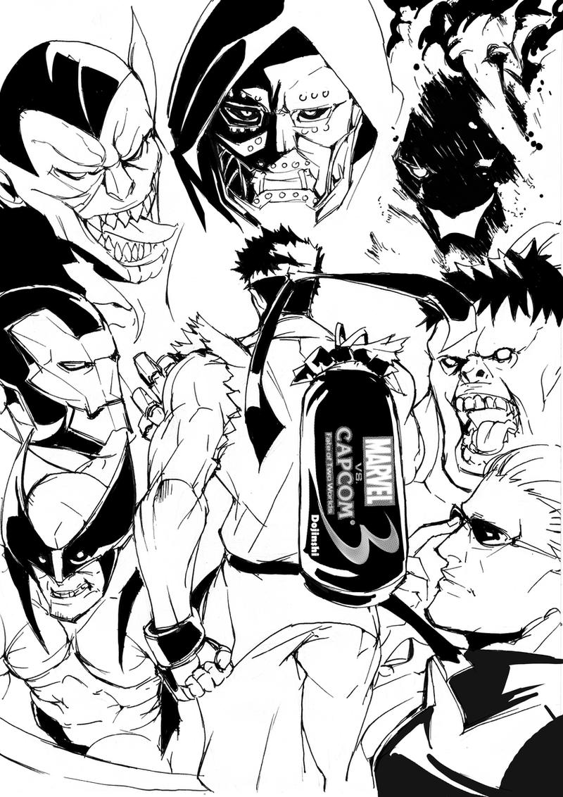 Marvel vs capcom3-Dojinshi1