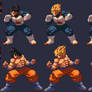 Vegeta and Goku KOF XIII Style