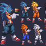 Sonic Hi RES kof XIII style