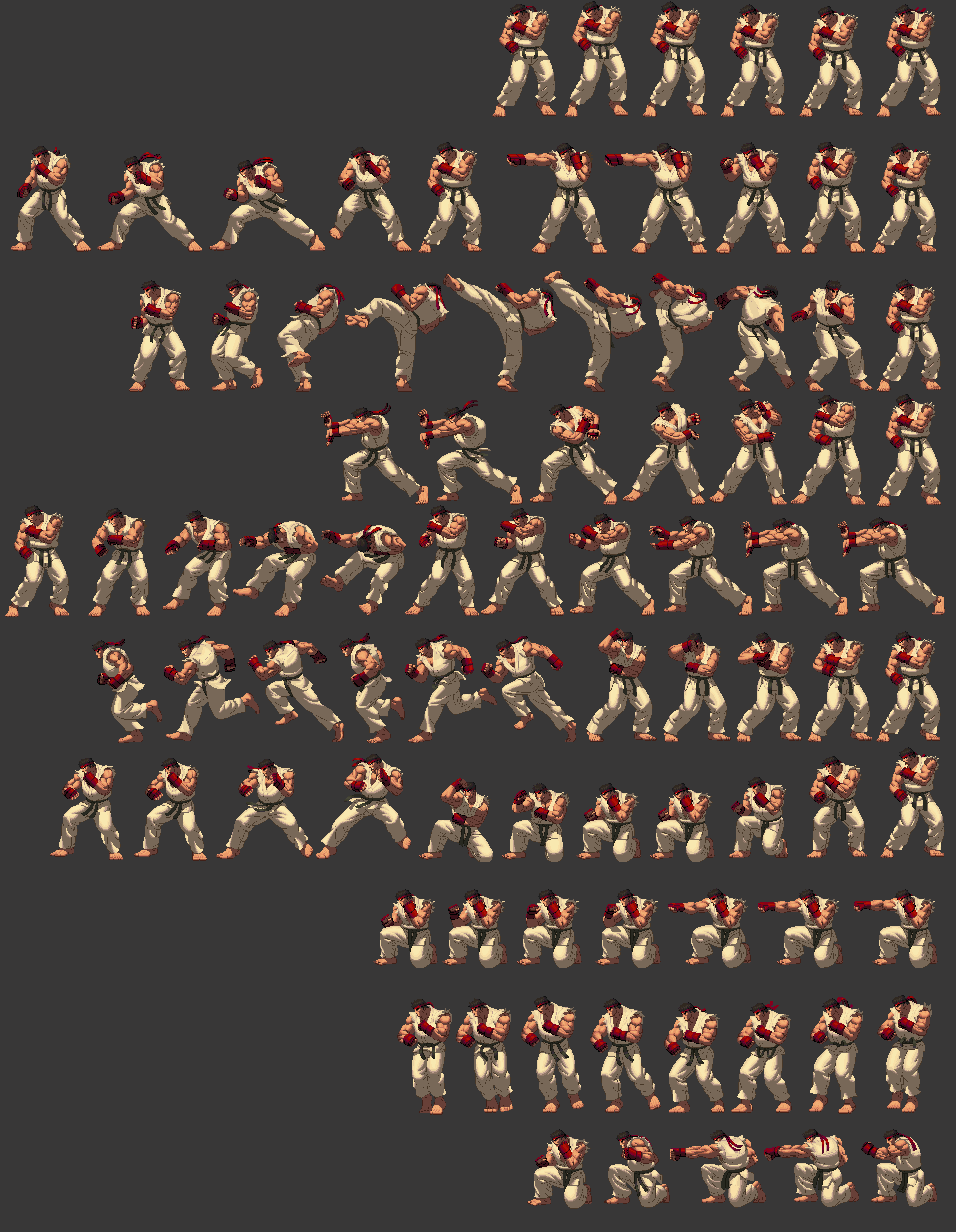 Holy Ryu Sprite Ryuspritesheet by Methiou on DeviantArt