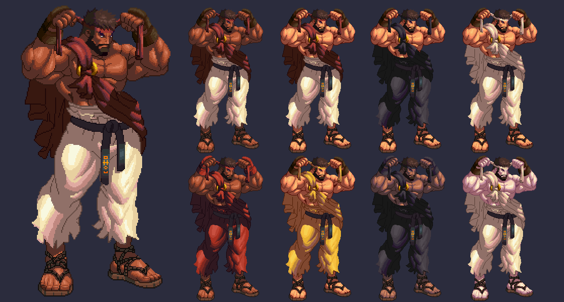 RYU SF6 - KOF XIII STYLE PALETTE by Methiou on DeviantArt