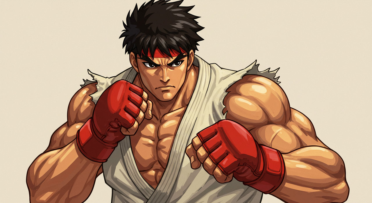 80s Ryu Ryu portrait by Methiou on DeviantArt