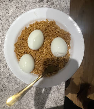 Mi Goreng with 3 Boiled Eggs