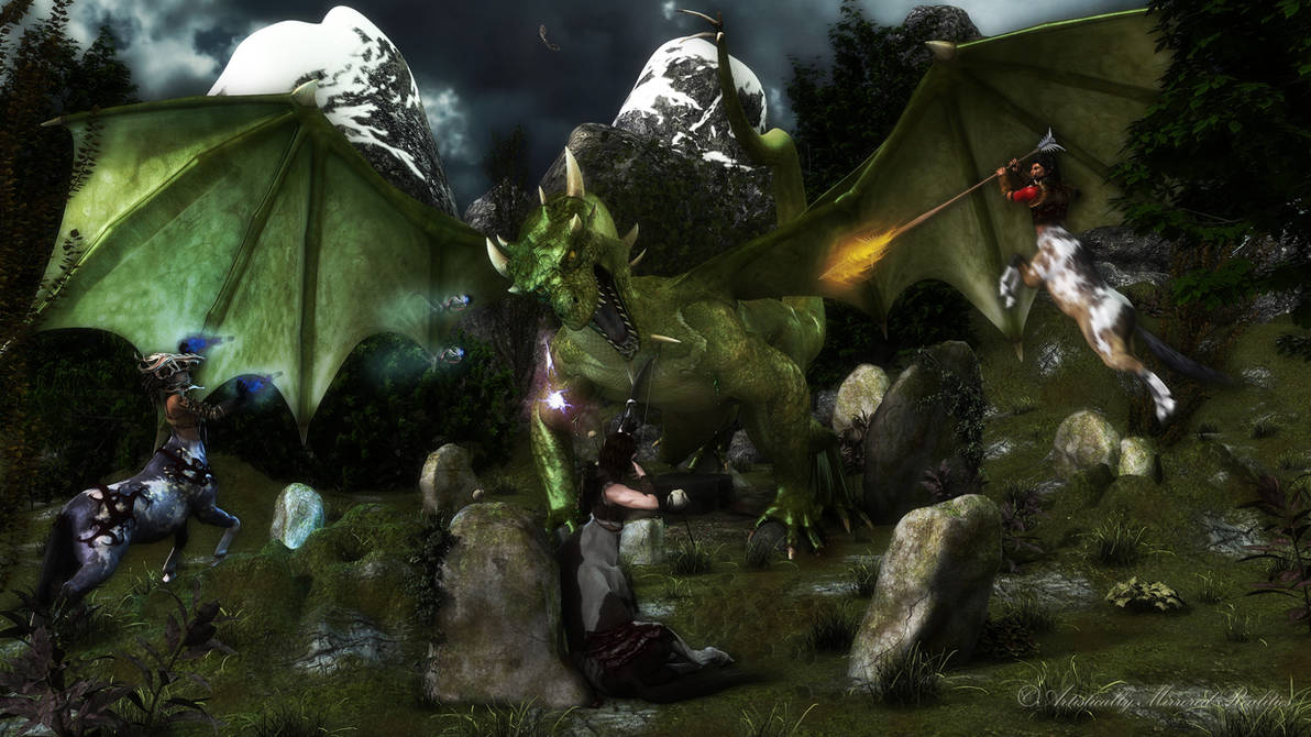 The Dragon Battle by AdamTLS