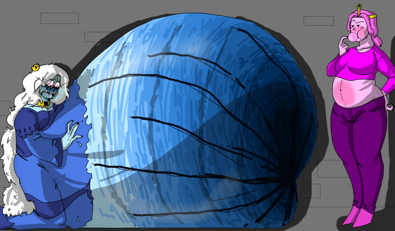 Creme Inflation Ice Queen Inflation by theannomimuzao on DeviantArt