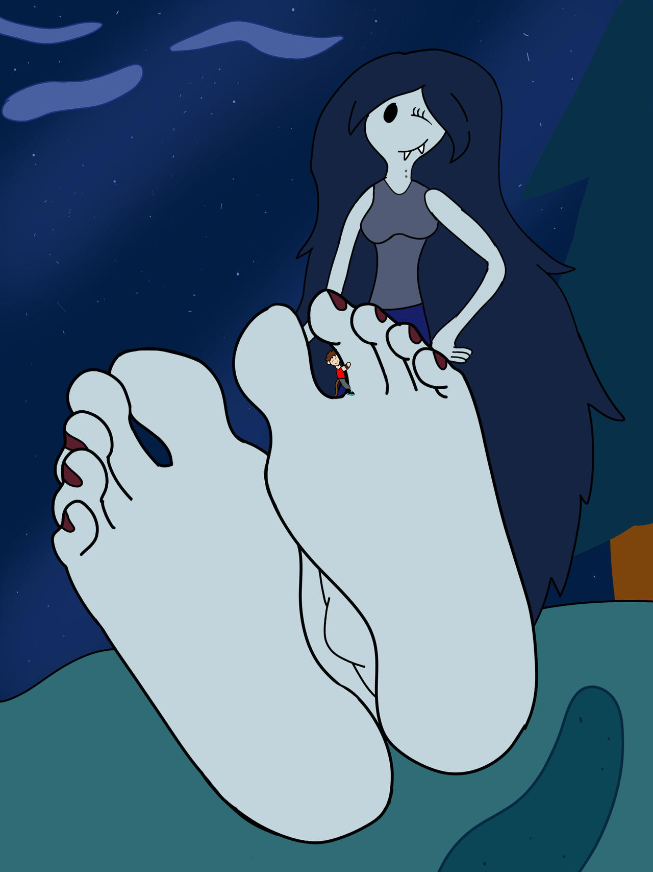 Vampire Foot Hugging The Toes Of The Vampire Queen by SuperSaiyanPlusUltra on DeviantArt