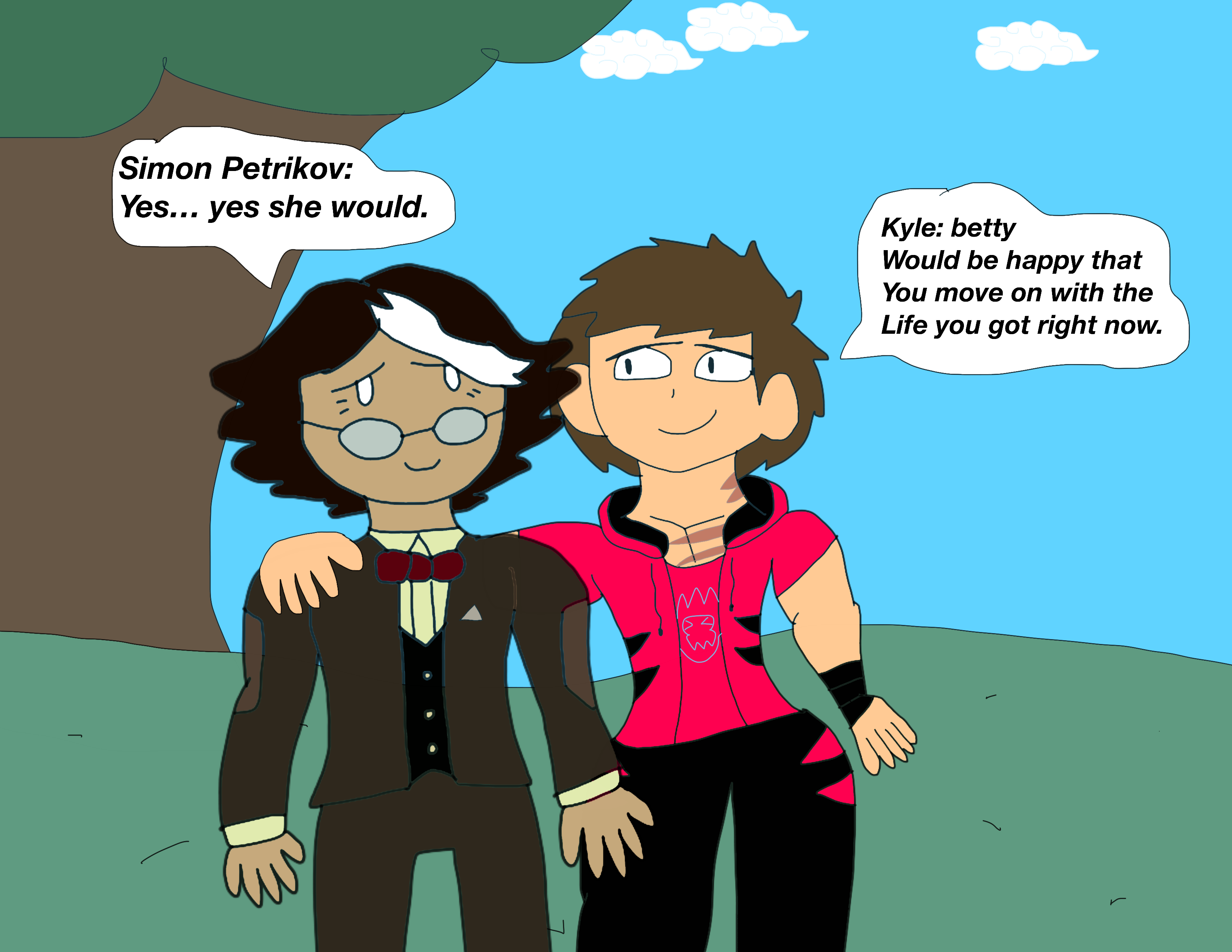 Helping Simon Out by SuperSaiyanPlusUltra on DeviantArt