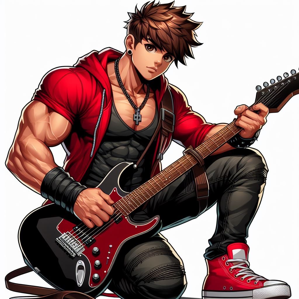 Male Playing Guitar in Air Pose by theposearchives on DeviantArt