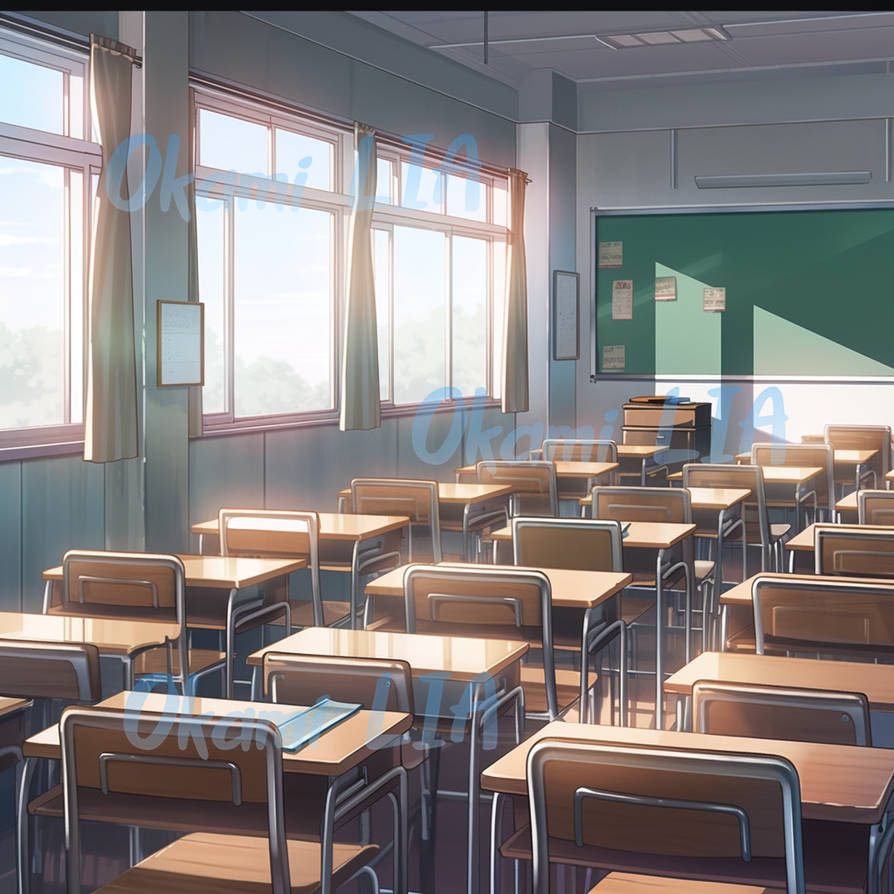 Anime Background: Classroom III by FireSnake666 on DeviantArt