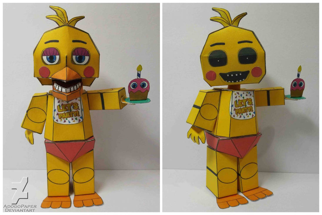Five Nights At Freddy S 2 Toy Chica Papercraft By