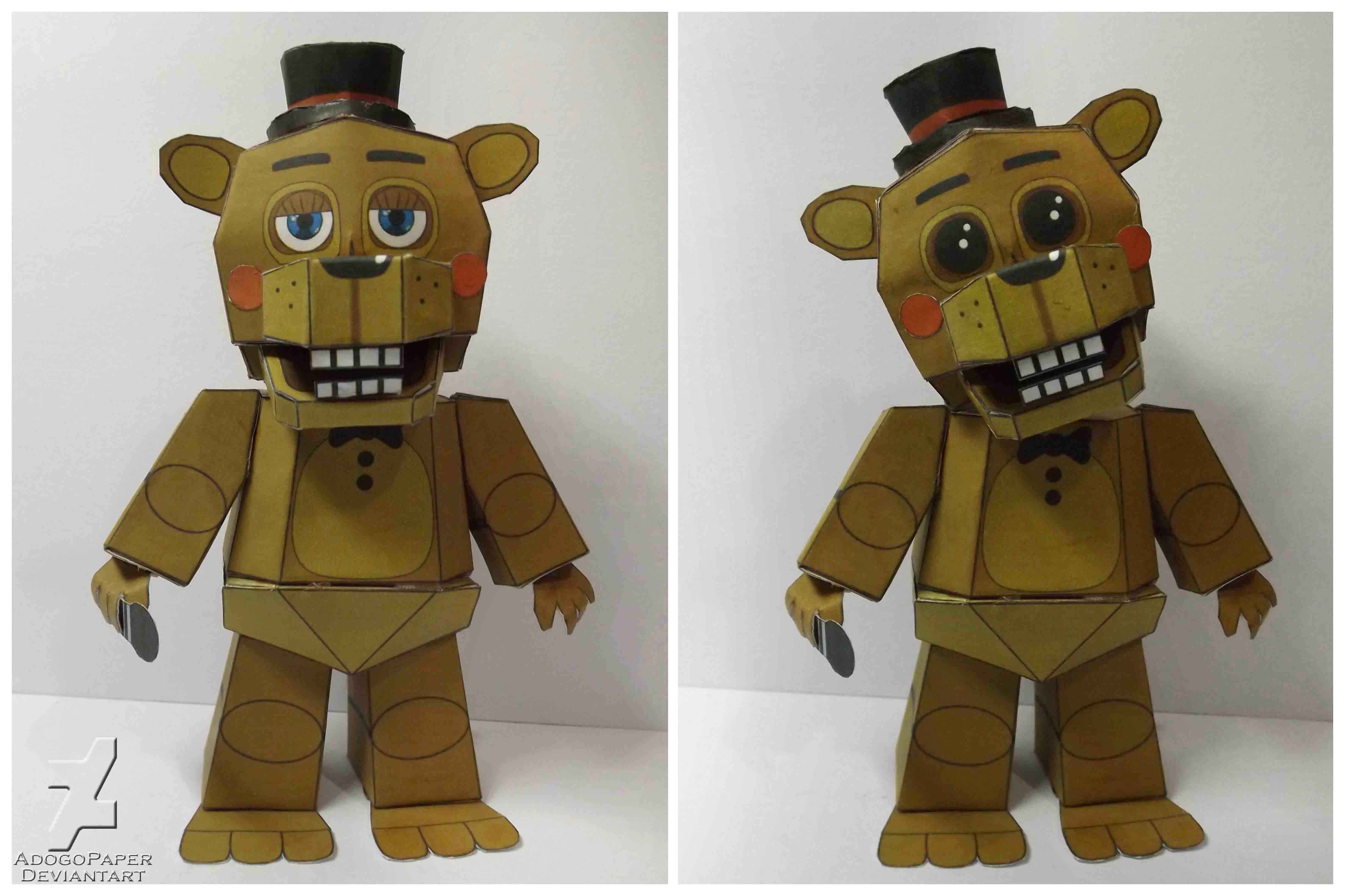 FNAF 3 phantom chica papercraft pt1 by Adogopaper on DeviantArt