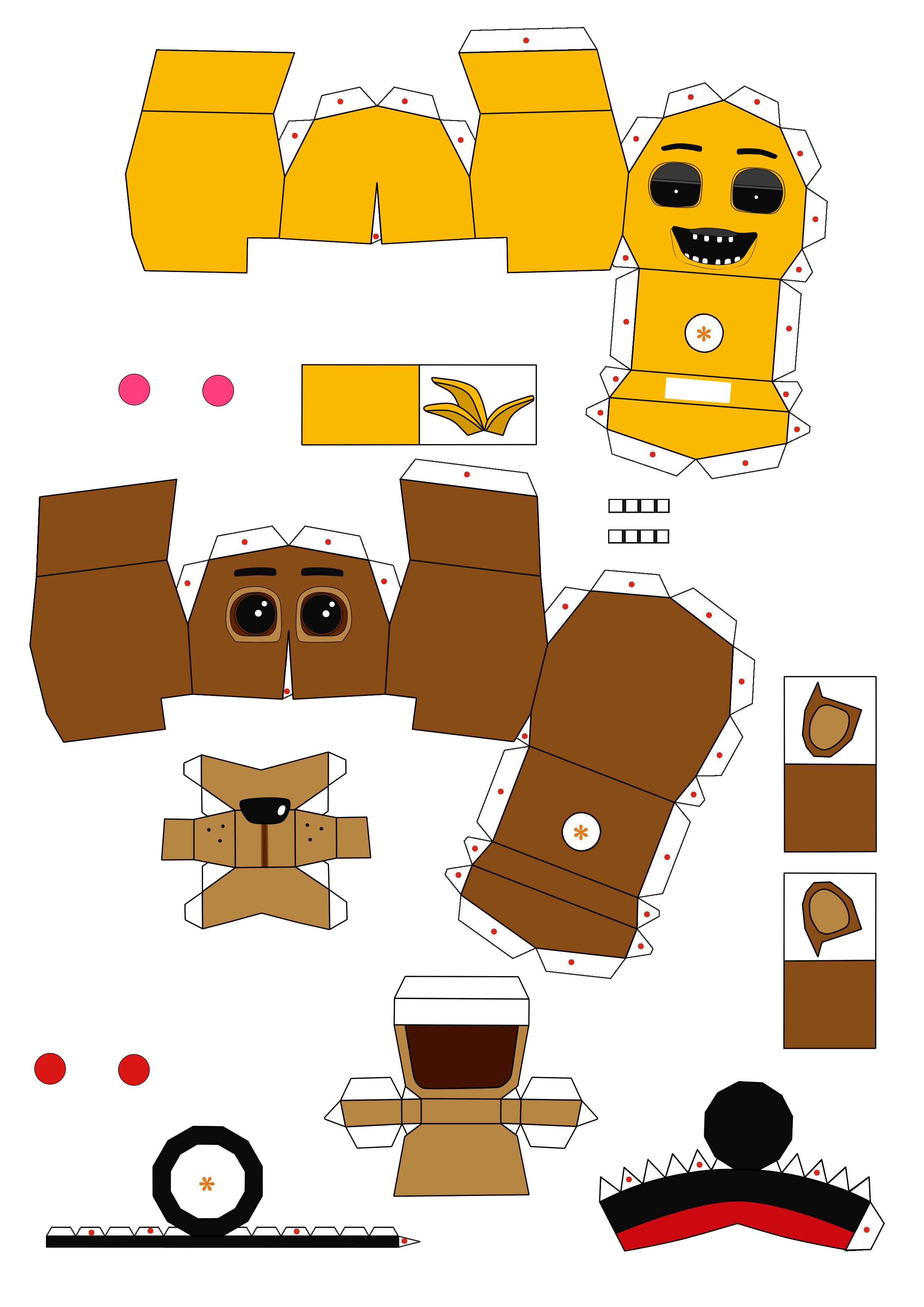 five nights at freddy's 2 papercraft by Adogopaper on DeviantArt