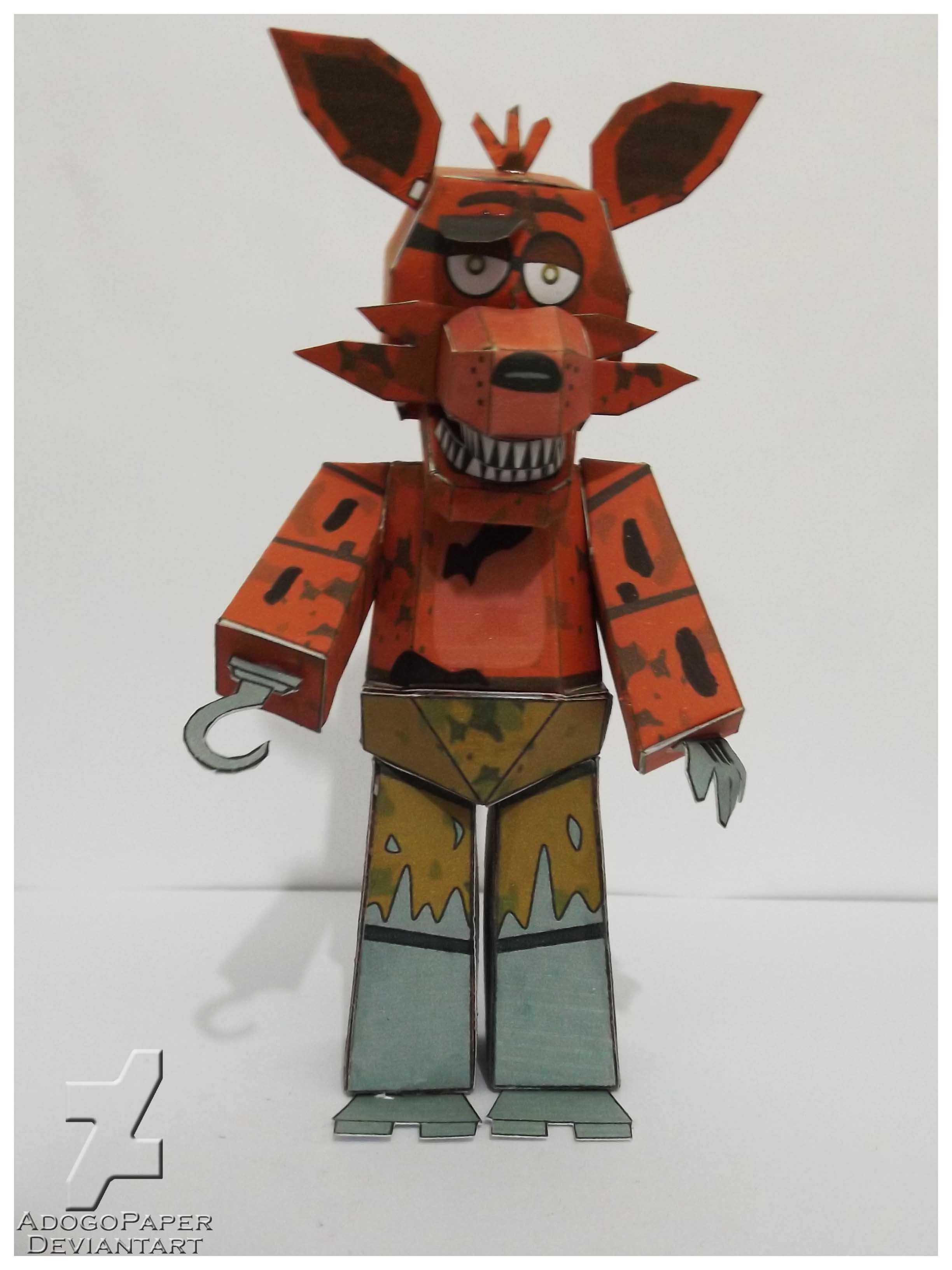 Resultado de imagen para five nights at freddy's papercraft foxy