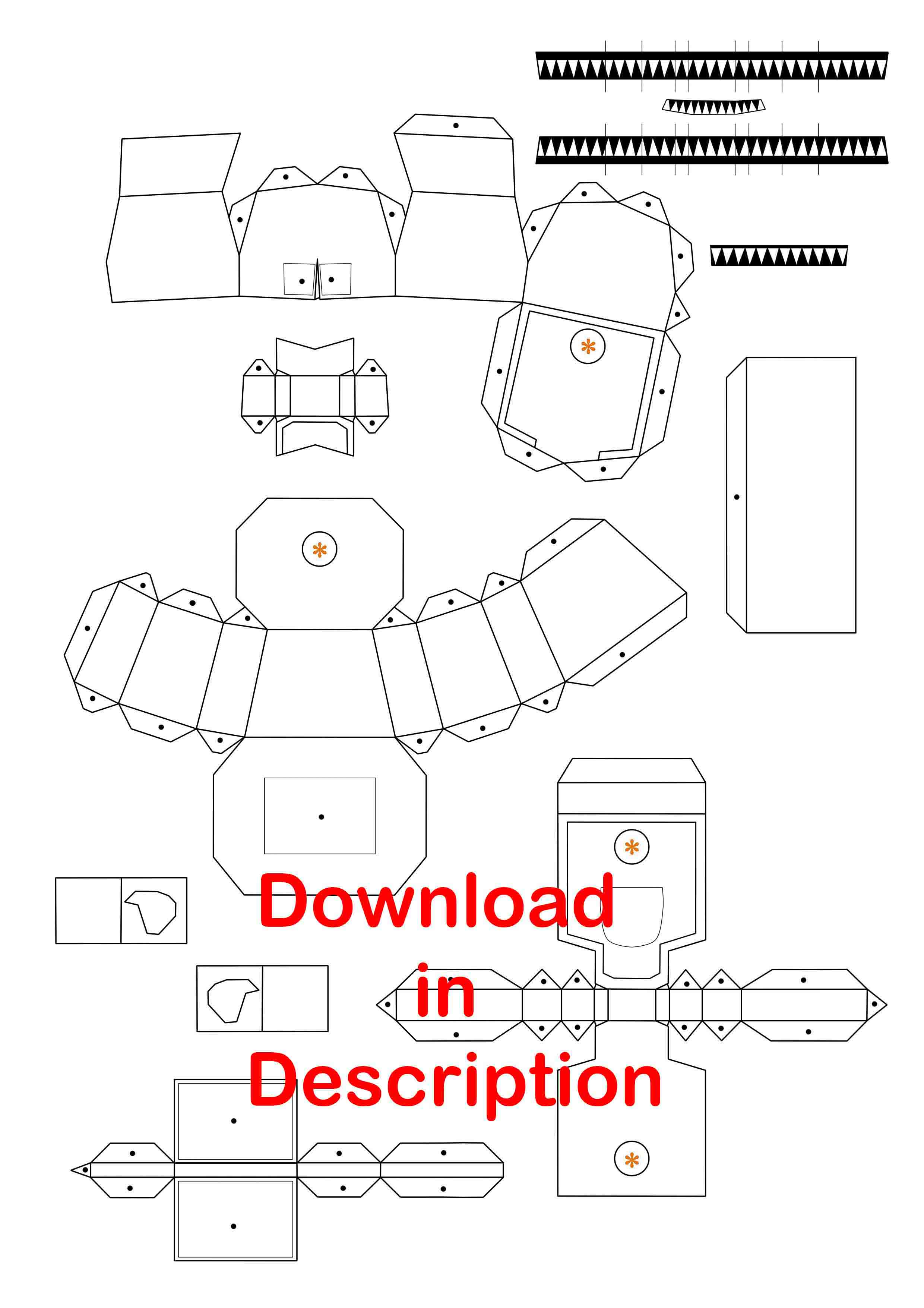 five nights at freddy's 4 Plush Trap Papercraft by Adogopaper on DeviantArt