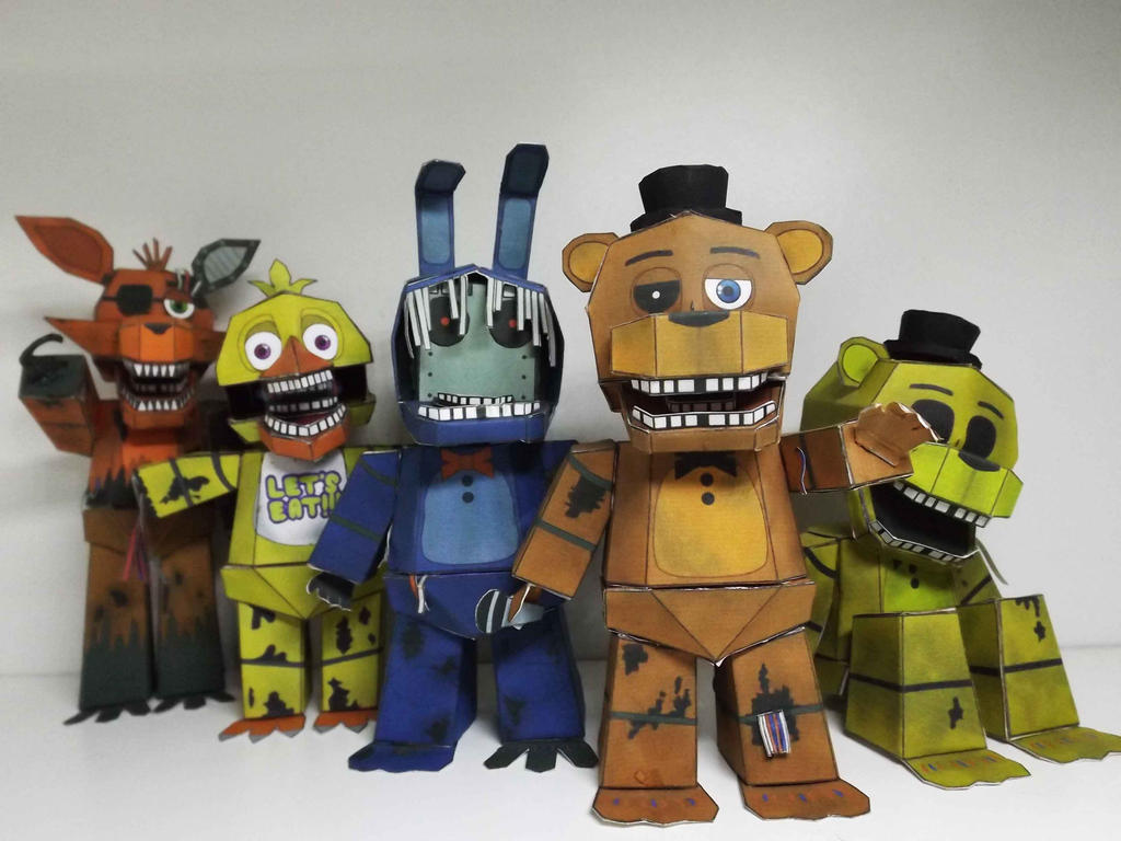five nights at freddy's 2 papercraft by Adogopaper on DeviantArt