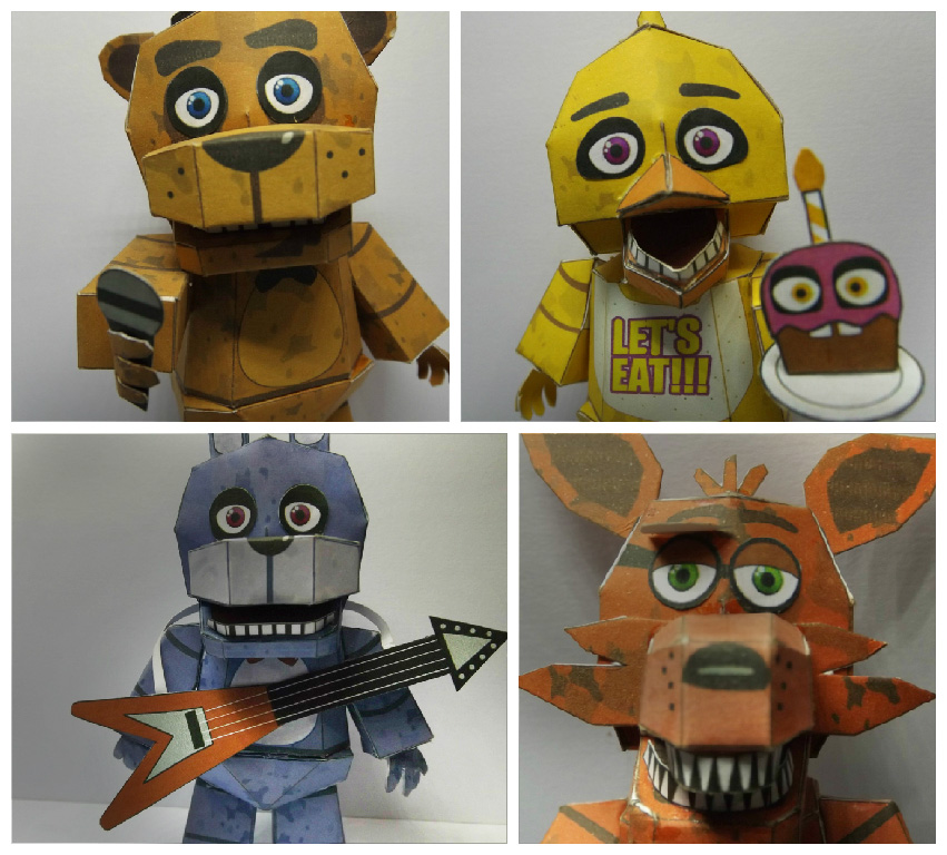 Resultado de imagen para five nights at freddy's papercraft foxy