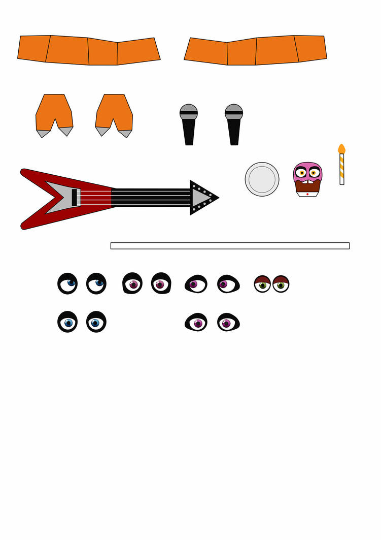 five nights at freddy's papercraft update pack by Adogopaper on DeviantArt