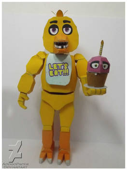 five nights at freddy's chica Papercraft