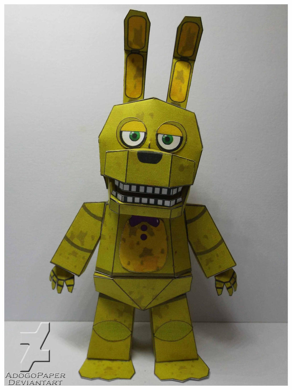 five nights at freddy's 4 Spring Bonnie papercraf