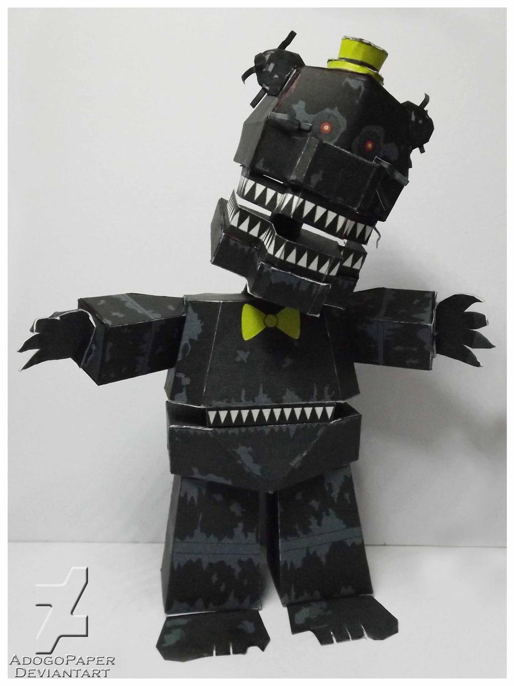 PAPERMAU: Five Nights At Freddy's 4 - Plush Trap Paper Model - by Adogopaper