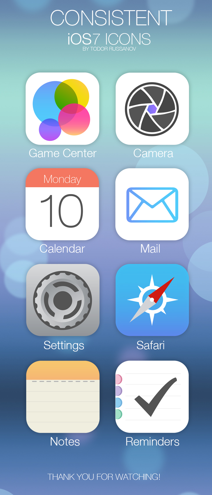 Consistent iOS7 Icons