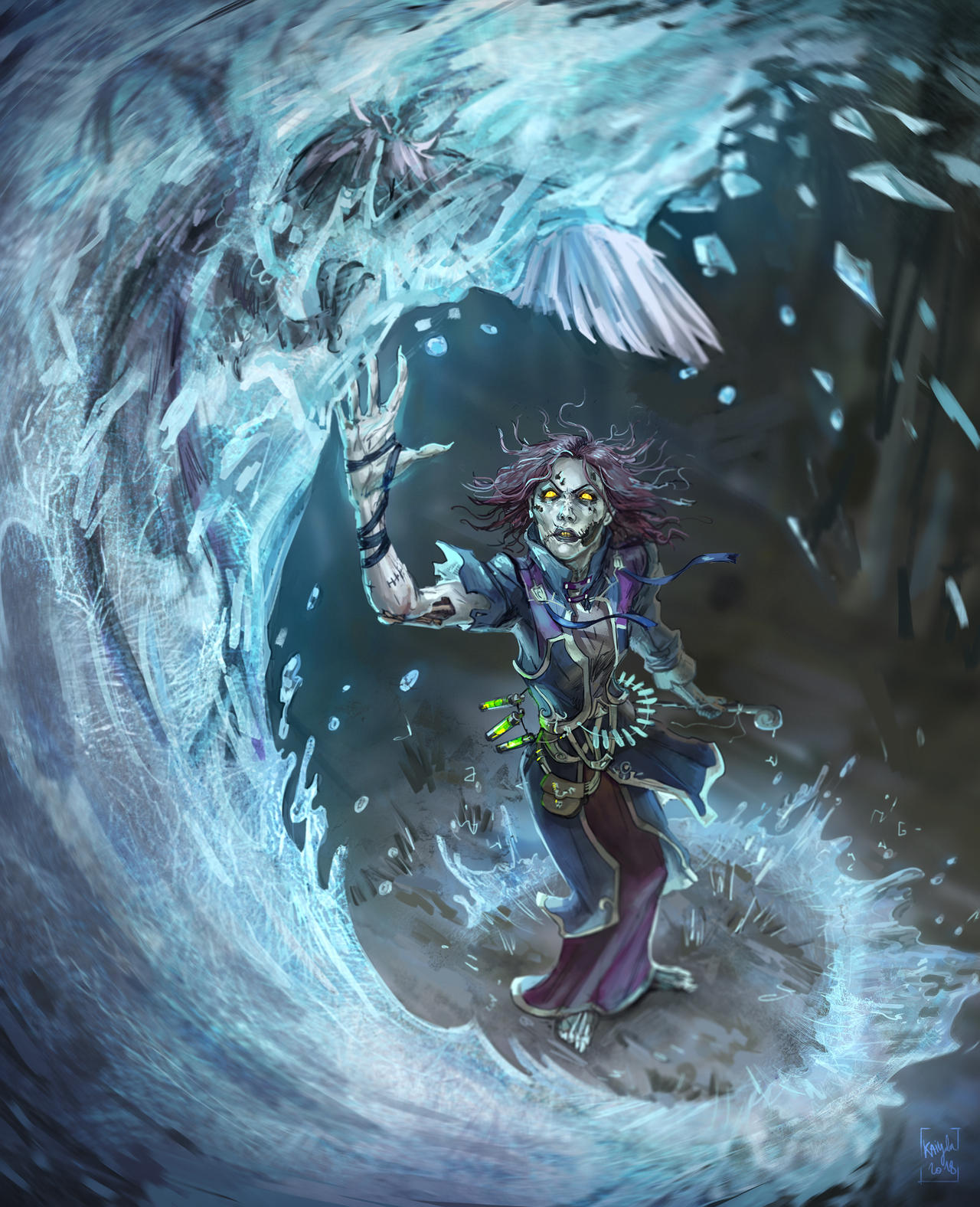 Ice mage by kaiyela on DeviantArt