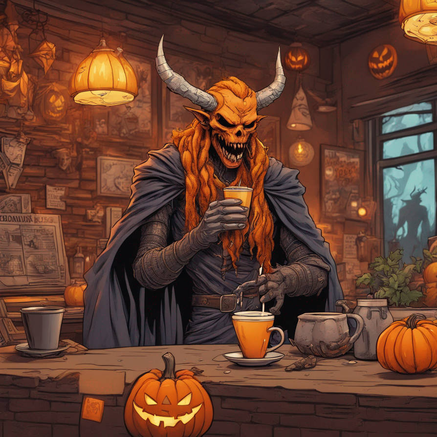Gorack loves pumpkinspice by NekroMooser on DeviantArt