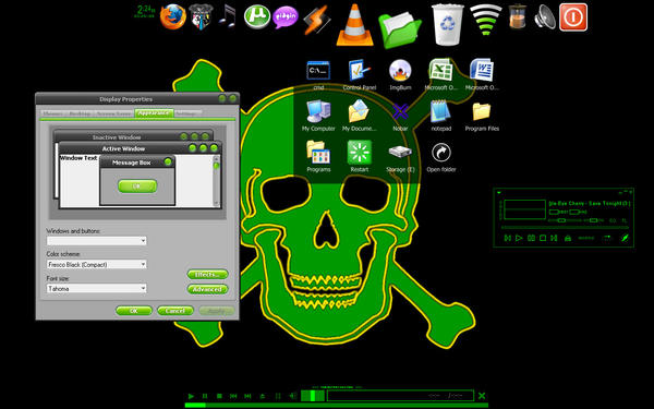 Windows XP Green and Black by pyrofool06 on DeviantArt
