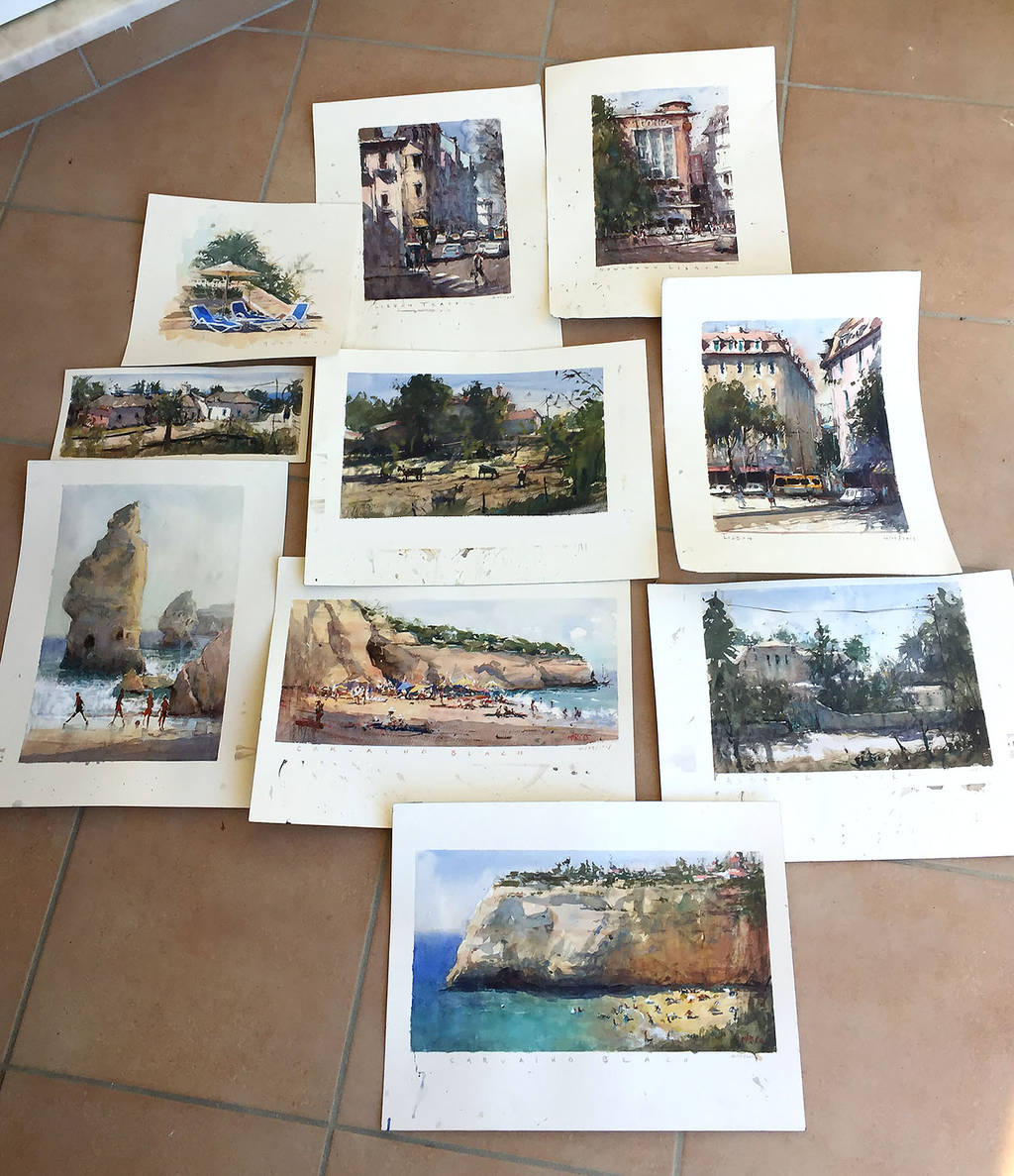 Watercolors from Portugal by MarcoBucci