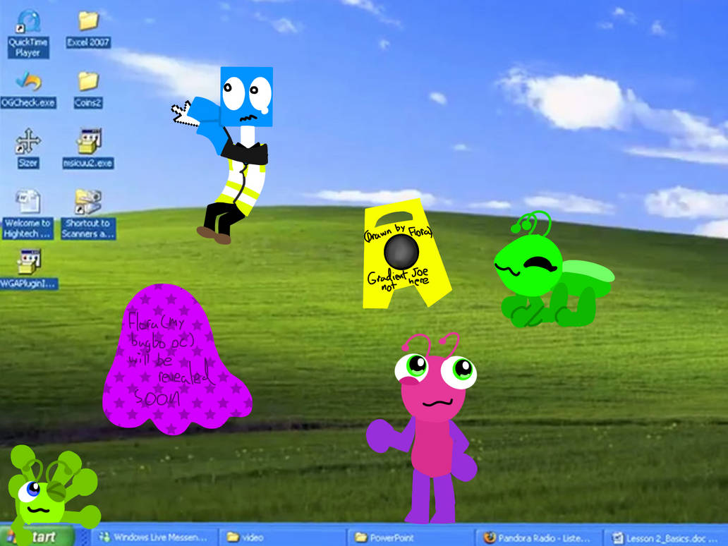 Bugbo characters in windows xp by ThomasFlyswatter1 on DeviantArt