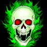 Burning Ghost Skull