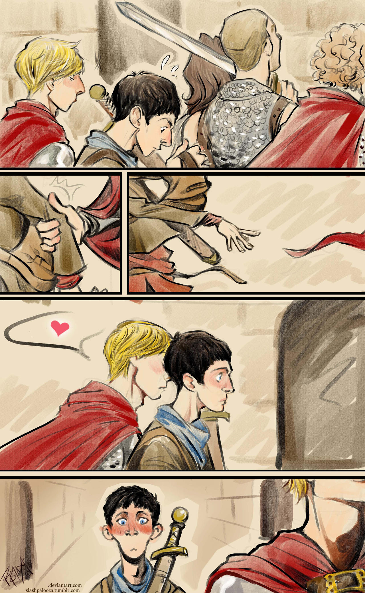 Merthur Slash Merthur superextramini comic by Slashpalooza on DeviantArt