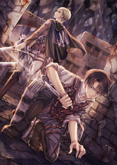 AoT Levi and Erwin