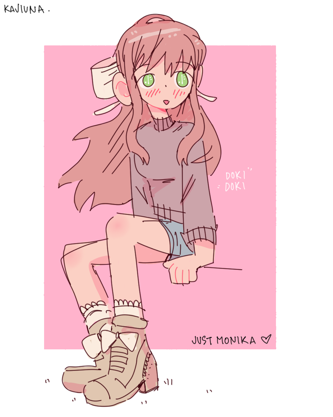 Summertime Monika by AggieTea on DeviantArt