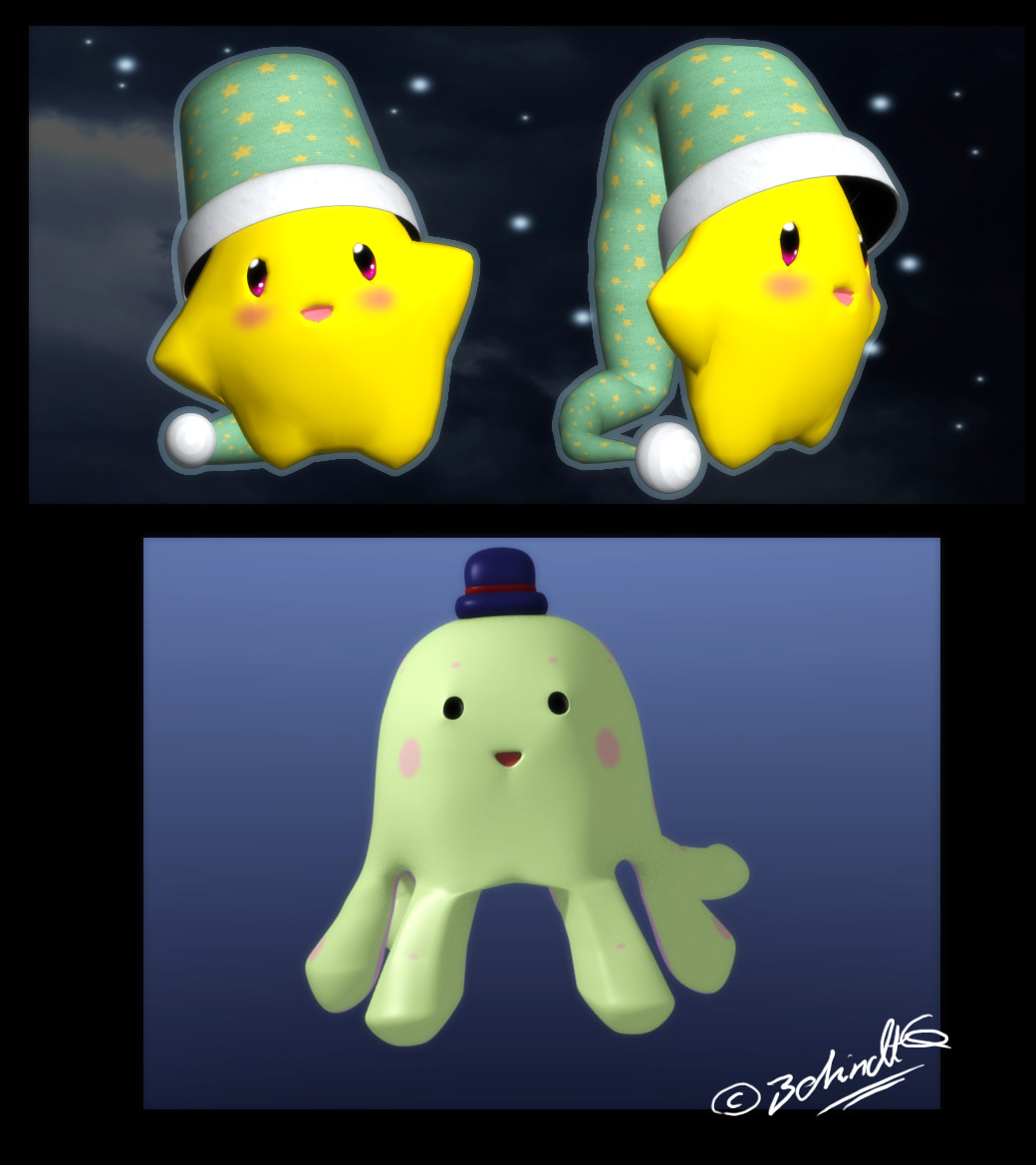 3D Twinkle and random Octopus