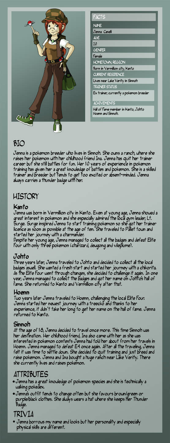 RD Bio - Jenna by TamarinFrog on DeviantArt