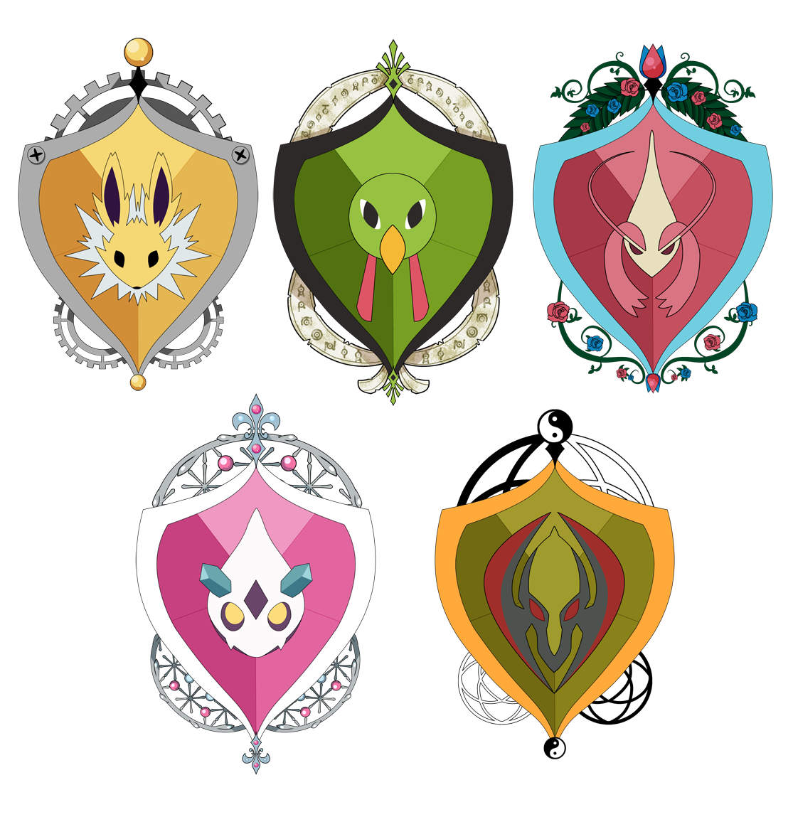 PKMNA - Armonia House Emblems