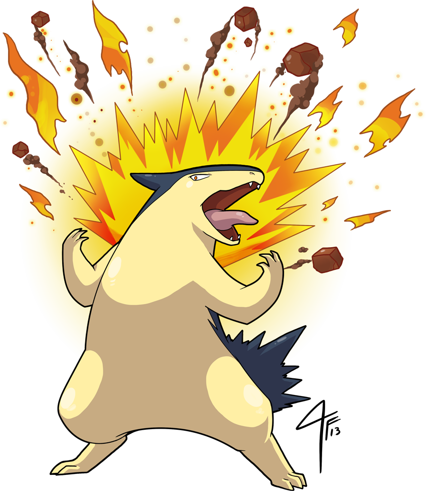 Typhlosion used Eruption