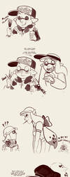 Pocky Games Round Two... Two by TamarinFrog