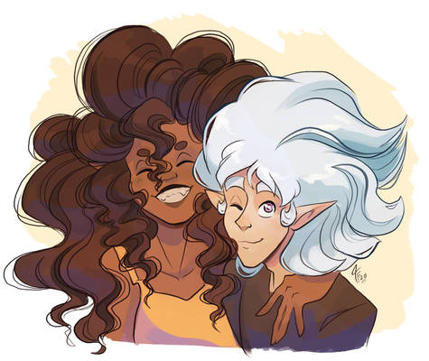 Fluffy Hair Couple