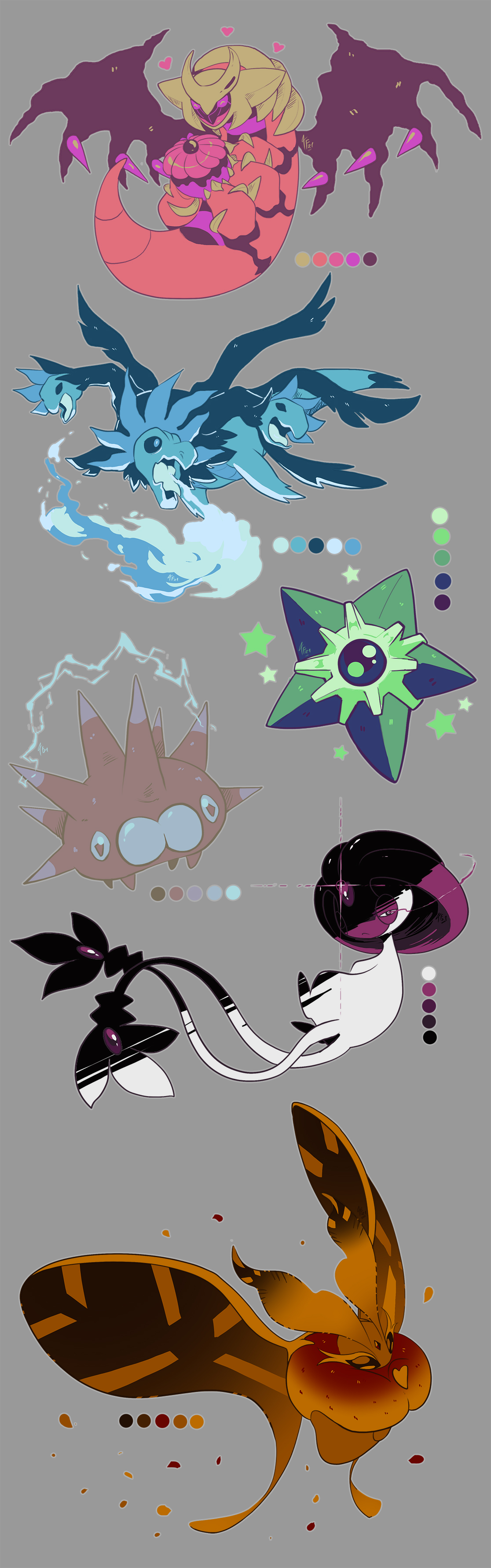 Random Colour Palette Pokemon by TamarinFrog on DeviantArt