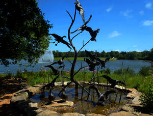 Canada Geese Statue-Botanic Garden