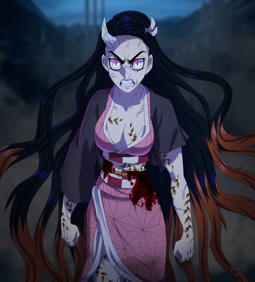 Nezuko Demon Form by Tsitra09 on DeviantArt(03)