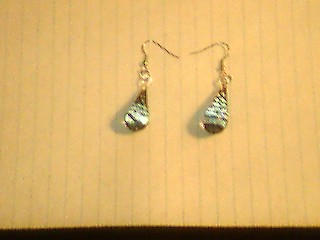 glass drop earrings