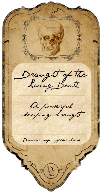 Potion Label: Draught of the Living Death by ...