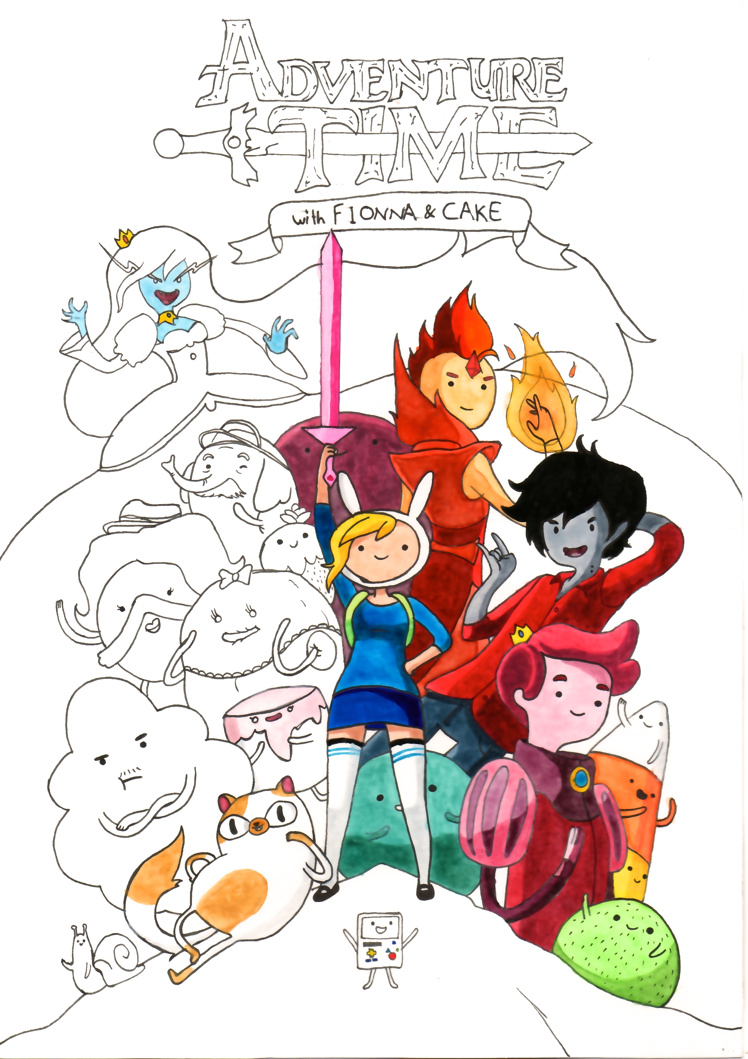 Adventure time with Fionna and Cake by Frammur on DeviantArt