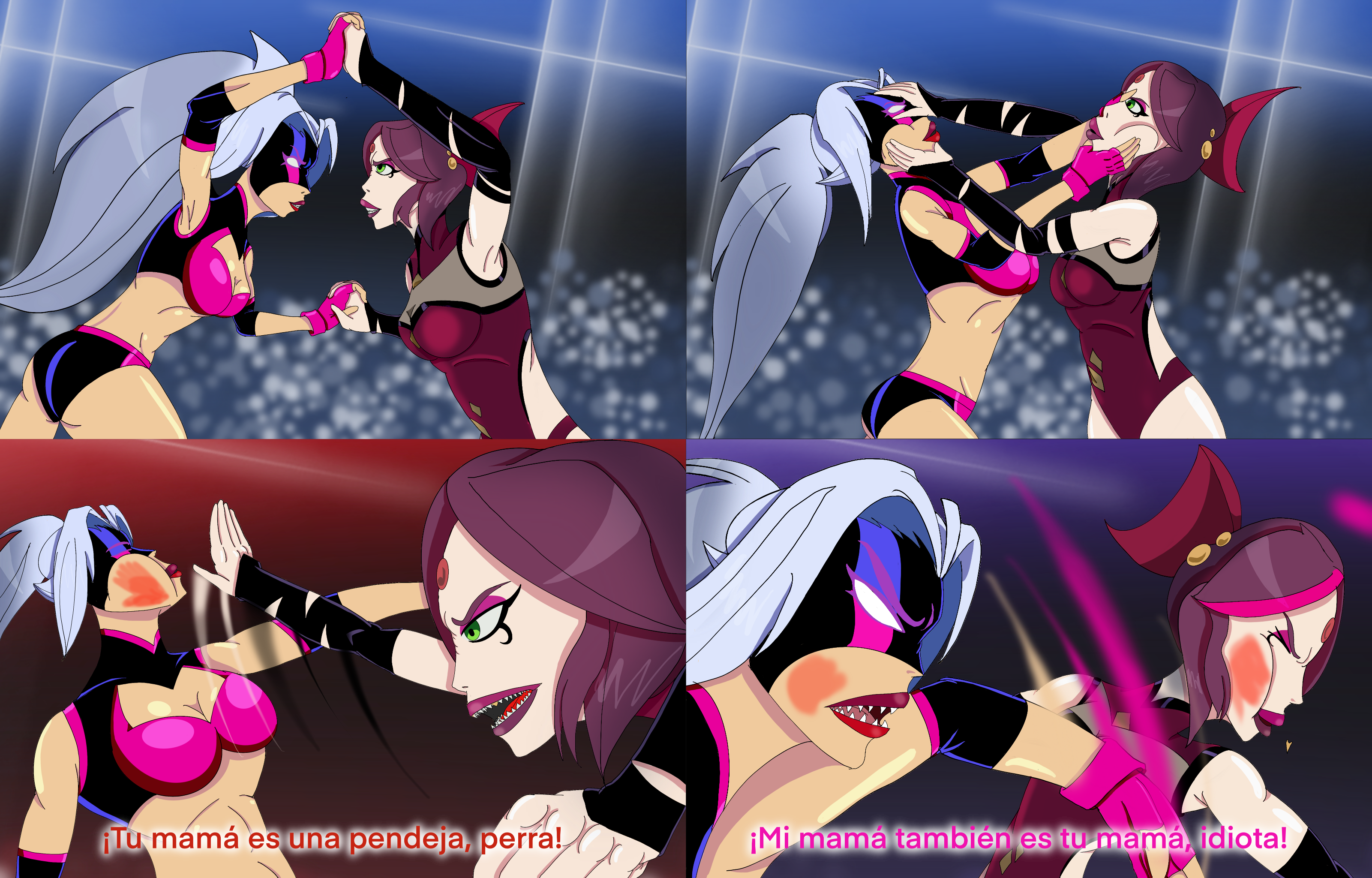 Pelea entre hermanas