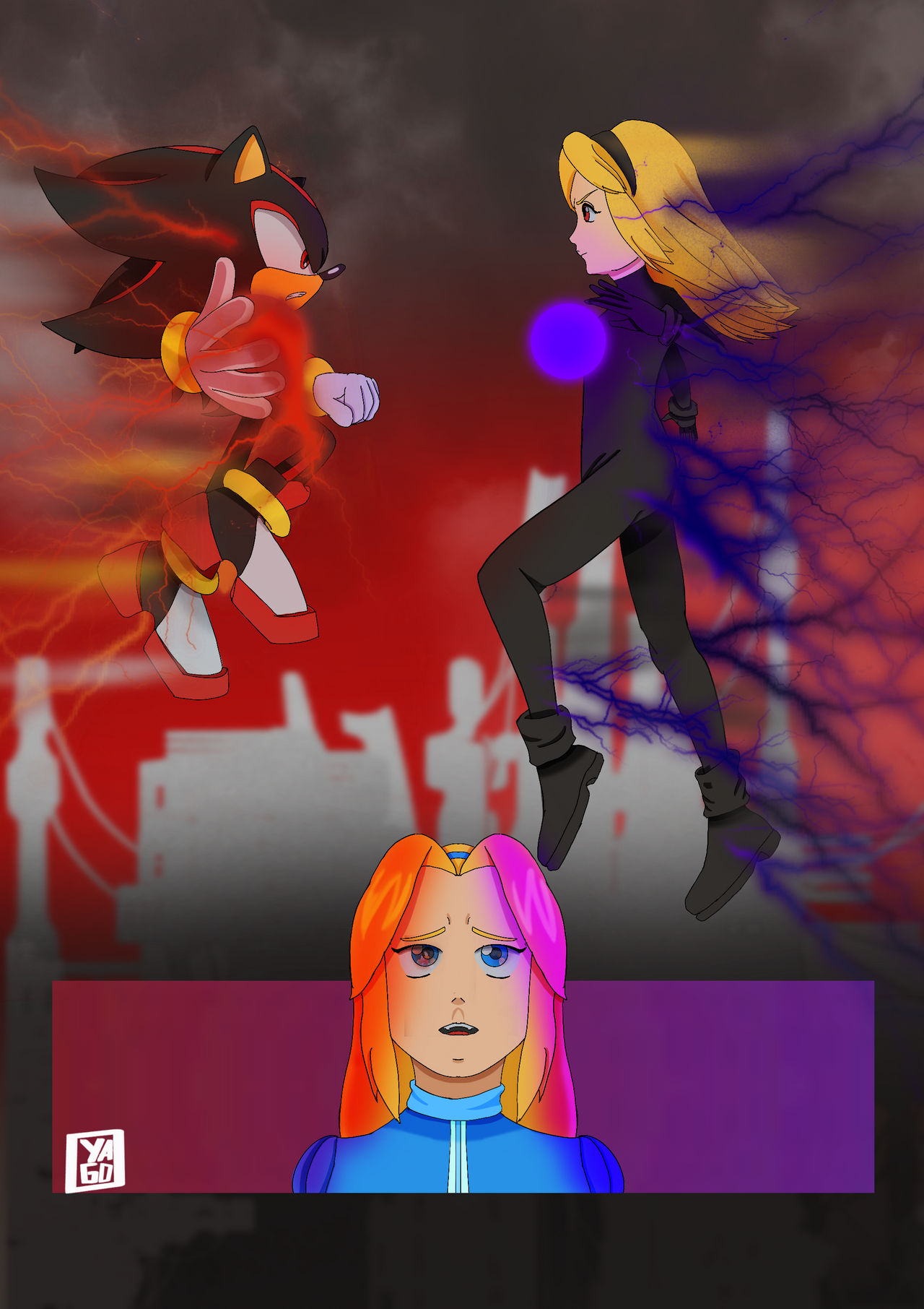 Ghost Rider Vs Shadow Comision ghost vs shadow by 810soro on DeviantArt